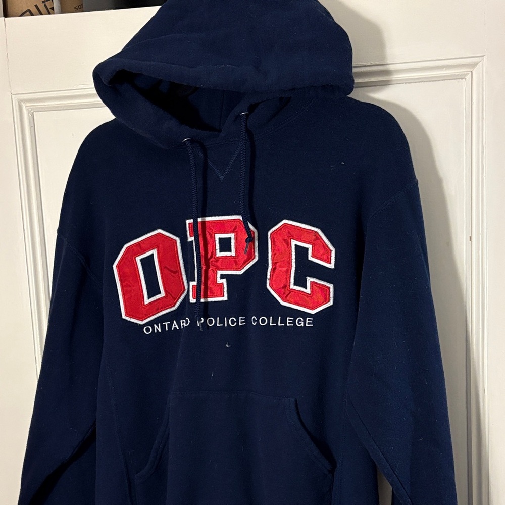 OP Dark Blue Hoodie with Red Logo